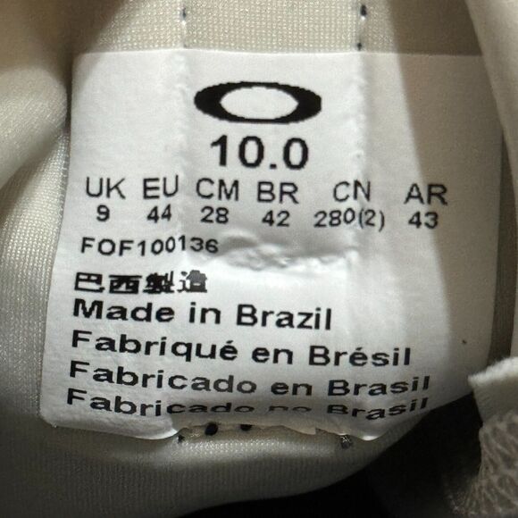 Oakley Mens Dry EV Zero Athletic Running Shoes Size 10 US Sneaker Gray Black New - Picture 9 of 10